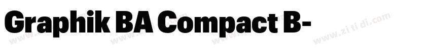 Graphik BA Compact B字体转换